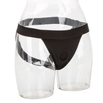 Packer Gear Black Jock Strap Harness – Adult Sex Toy Strap On Dong Packer Probes for Couples - L / XL