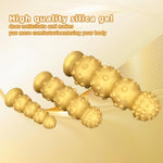 13.3" Gold Silicone Xxl Huge Anal Beads Analdildo With Thick 4 Beads Butt Plug Dildos Vaginal Prostate Massage Stimulation Analplug Dildo Sex Toys For Female Male Gay Advanced Player (L)