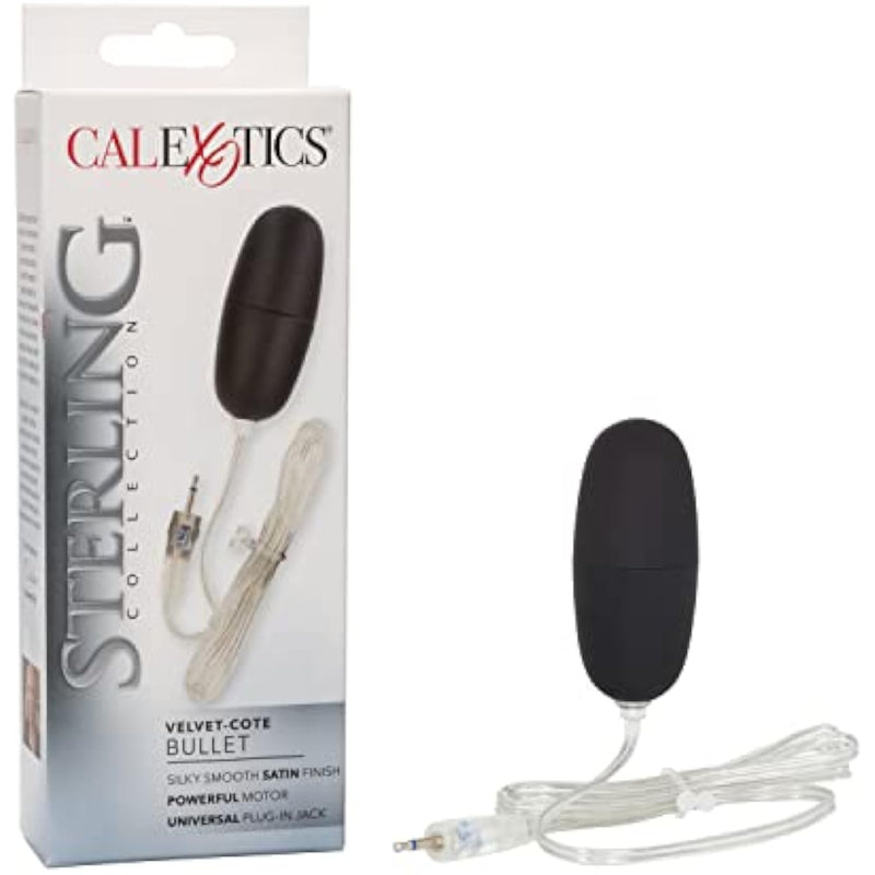 Novelties Sterling Collection, Standard Velvet Bullet, 2.2-Inch, Black