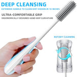 Male Masturbators Cleaning Brush?Large Sex Toy Cleaner, Sex Doll Care Kits Male?Toy Cleaning Kit for Adult Pocket Pussy Vagina Anal Long Handle with Silicone Brush Head, Does not Damage Toys