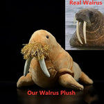 Simulation Walrus Plush-Brown Walrus Stuffed Animals-Walrus Plushie Gift Toy Dolls For Kids 12 Inches Long