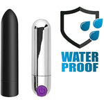 Mini Bullet Vibrator For Clitoris Vagina Nipple Precise Stimulations, Waterproof G-Spot Clitoral Bullet Massager 10 Vibration Modes, Rechargeable Adult Sex Toy For Women And Couples (Pack Of 2)