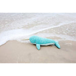 Nev The Narwhal Stuffed Animal 14”, Knit Narwhal Plush Toy Gifts For Kids Of All Ages, Ocean Animals