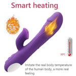 Rabbit Vibrator Adult Sex Toys For Women 3 In 1 Tongue Licking Vibrators Dildo Rose Vibrating Sex Toys With 7 Vibration Mode G Spot Pleasure Tools For Female Couples Games