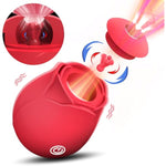 Rose Sex Toys Clitoral Vibrators - Sucking & Kneading 10 Patterns Brush For Women Nipple Female Tongue Licking Finger Tickling Tapping G Spot Couples Adult Toys & Games Clit Tease Stimulator Pleasure