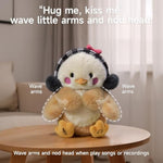 Tumama Dancing Talking Chicken Toy, Hug Me Kiss Me Electronic Pet Soft Plush Chick Toy, Singing, Recording, Repeating, Baby Toddler Interactive Toys For Boys Girls Gifts