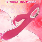 Sex Toys|Vibrator|Dildo|G-Spot Rabbit Vibrator |Clitoral Stimulator|Women'S Adult Sex Toys| Vibrator Wand|10 Frequency Vibration Female Couple Toys|Vibrate Rsuction Vibrator|Gifts(Rose Red)