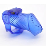 New 3D Design Male Chastity Device Chastity Cage Plastic Model Long Chastity Lock Adult Products (Blue)
