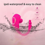 2 In 1 Wearable Vibrator Adult Sex Toys For Women,Remote Control Clitoris Anal Stimulation Novelties Adult Toys With 10 Vibration Modes,Butterfly Panty Rose Vibrator Sex Toy For Women And Couple