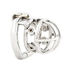 Male Spiked Chastity Device Stainless Steel Cock Cage Penis Ring Virginity Lock Chastity Belt K1355 (55Mm/ Xl Size)