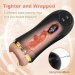 Vibrating Male Masturbator Sex Toys For Men, Male Sex Toys Realistic Textured Pocket Pussy Mens Stroker With 10 Vibration Mode, Hands-Free Blowjob Machine Masturbators For Penis Training &Men Pleasure