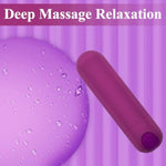 Upgraded Portable Cordless Handheld Massager with 10 Quiet Modes and Soft Silicone Design, Perfect for Travel or Home Use