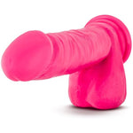 Ruse Big Poppa - 8 Realistic Dildo Premium Purio Platinum Cured Silicone - 1.5 Thick - Luxury Ultrasilk - Strap On Compatible Sturdy Suction Cup For Hands Free Play - Hot Pink