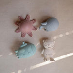 Sealife Bath Toys Play Set For Toddlers | 100% Food Grade Silicone | Mold Free, Pack Of 4