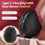 Vibrator Sex Toys For Women, 10 Tongue Licking Vibration Mode, Mouth-Shaped Biting Vibrators, Clit Nipple Rose Adult Sex Toys, Tongue Vibrator Sex Toy Clitoral Stimulation Pleasure Tools