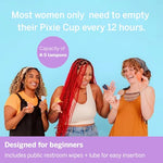 Pixie 2 Menstrual Cups - Ranked 1 for The Softest Reusable Period Cups - Wear 12 Hours - 100% Medical-Grade Silicone - Tampon Alternative for Feminine Care - Buy One We Give One (Combo)