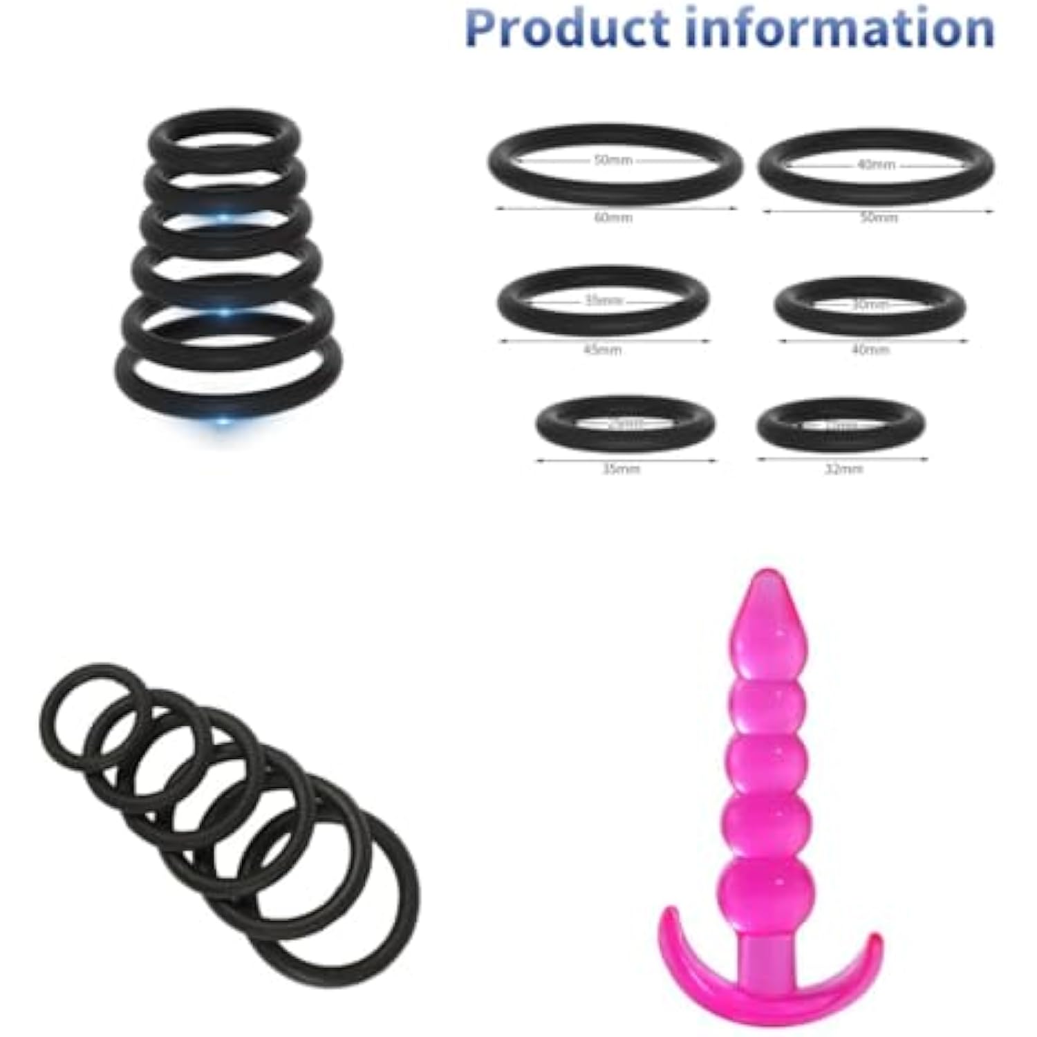 31Pcs Bdsm Restraints Kit Sex Toy, Anal Plug Handcuff Mouth Gag Spanki BlessMyBucket 31Pcs Bdsm Restraints Kit Sex Toy, Anal Plug Handcuff Mouth Gag Spanki BlessMyBucket