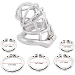 Medical Grade Stainless Steel Chastity Device Ergonomic Design Belt Restraint Men Bondage Fetish K540 (40Mm/ S Size)