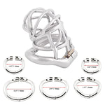 Medical Grade Stainless Steel Chastity Device Ergonomic Design Belt Restraint Men Bondage Fetish K545 (45Mm/ M Size)
