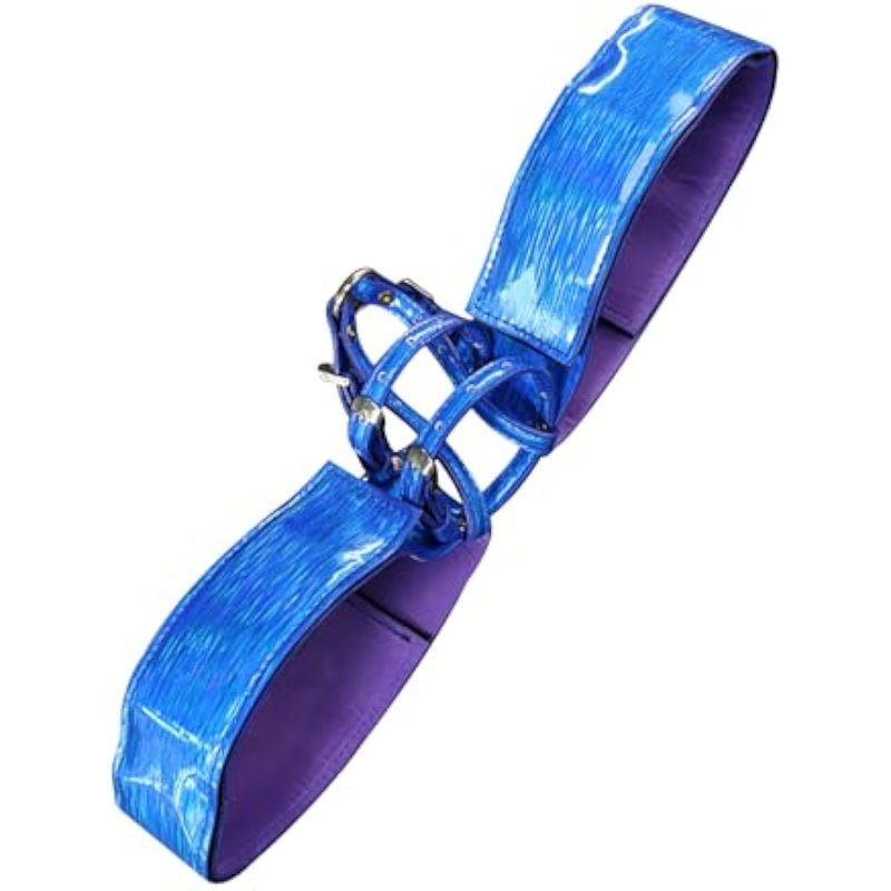 Vibrator Strap On Masturbation Dildo With Harness Adult Sex Toys For Female Couples Adjustable Fixed Strap-On Lesbian On (Blue)