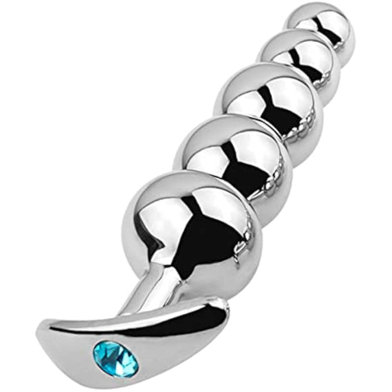 Anal Beads Jewelry Metal Butt Plug Anal Trainer Toy Sm Removable Base Anal Plug Sex Tools For Couple