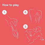 Touch X Lay On Vibrator | Vibrating Mini Bullet Sex Toys For Women | Clitoral Stimulator Personal Massager | 8 Intensity Levels & 7 Vibration Modes| Adult Toys & Sexual Pleasure Tools | Coral