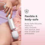 Plug-in Wand Vibrator - Vibrating Wand Massager, Sex Toys (White)