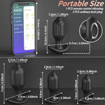4 Pcs Vibrating Anal Plug Training Kit Long Distance App Remote Silicone Butt Plug Prostate Massager Anal Vibrator With 10 Vibration Modes, Adult Sex Toys For Men Women Couple Pleasure