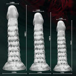 Anal Plug Training Sets - 3 Sizes Clear Anal Dildos (Small5.9'',Middle6.9'', Big7.7'') With Strong Suction Cup Anal Prostate Vaginal G-Spot Sex Toys - Perfect For Beginners To Advanced Users