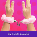 Bondage Boutique Furry Handcuffs Sex Toy for Couples, Pink
