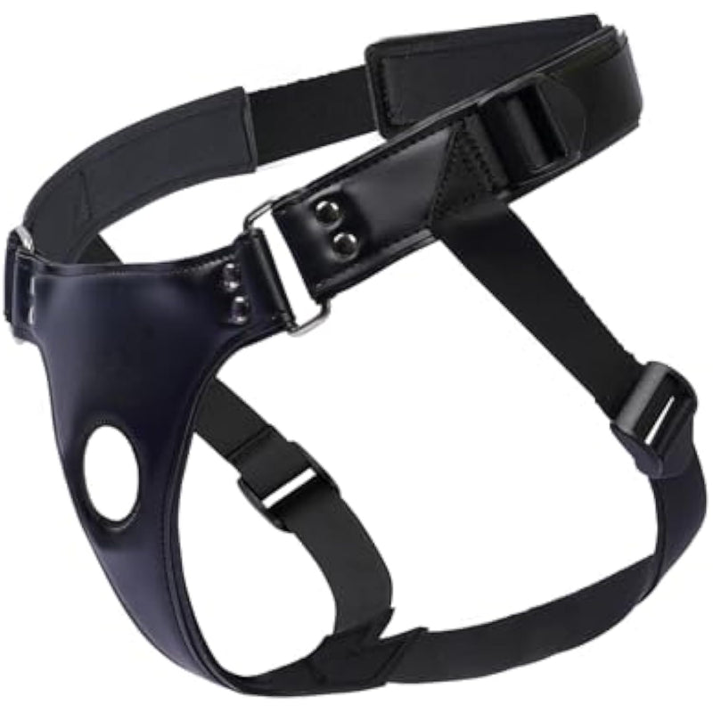 Strap On Harness With 7 Inch Dildo, Strapon Harness For Lesbian Sex Toys And Pegging Dildo, Leatherette Plus Size Strap On For Women And Men