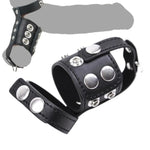 Leather Cock Ring Chastity Cock Cage Strap Adjustable Chastity Belt Testicle Toys For Men, Male Scrotum Separator Cock Ball Torture Restraints Bdsm Men Chastity Cage Belt For Couples