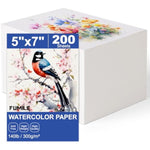 200 Sheets Watercolor Paper, 5 x 7 Inch, 140 lb 300 GSM Cold Press