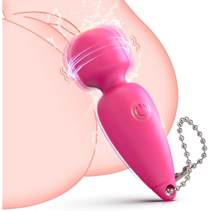Sex Toy Mini Vibrator Wand, Adult Sex Toys For Women Bullet Vibrator Clitoris Stimulation 10 Patterns Rechargeable Quiet Waterproof Vibrators, Women Adult Sex Toys & Games Juguetes Sexuales (Pink)