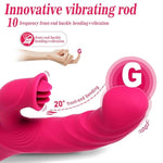 Clitoral Licking G Spot Vibrator With 10 Vibrating Modes, Vibrator Thrusting Dildo Adult Sex Toys, Nipple Anal Women Couples Sex Toys