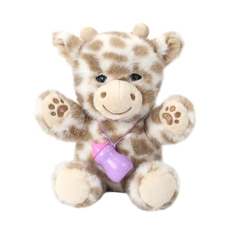 Interactive Stuffed Animal Giraffe, Talking Plush Toy With Music, Voice Recording, Touch & Feeding Simulation, Singing Stuffed Animal With Blinking Eyes, Bottle Accessory & Sleep Mode For Kids