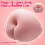 Peach Shape Male Masturbator Adult Sex Toys For Men, Male Masturbator Sex Dolls With Anal Textured Channel, Portable Silicone Pussies Masturbation Cup Adult Sex Toys For Men Penis Glans Trainer