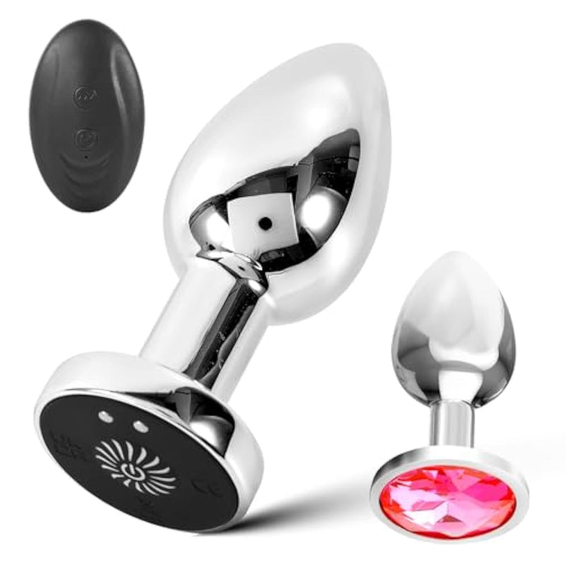 Anal Plug Adult Sex Toys 2Pcs Plugs, Remote Control Vibrator, 10 Vibration Modes, Adult Sex Toys And Games