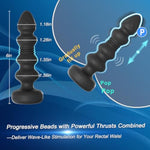 Thrusting Vibrating Prostate Massager Anal Butt Plug, Anal Male Adult Sex Toys For Men Women Couples, Remote Control Anal Dildo Vibrator, 10 Modes Anal Beads, Anal Training Sex Toy Game Play