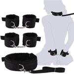 Adult Restraint Bed Restraints Sex Adults Bondaged Queen Sexy Straps With Handcuffs Bondage Restraints For Women Kit Neck To Wrist Adult Toy Kinky Play Set Yoga Sweater 10Pack (Black)
