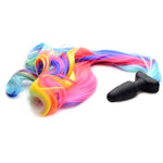 Rainbow Pony Tail Anal Plug for Sensual Adult Play