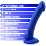 Adult Sex Toys - Avant D10 Ergo Mini Platinum Cured Purio Silicone Dildo - 7 Inc Long - Dual Density Ultrasilk Shaft - Suction Cup Base Strap-On Compatible - Women Men Couples - Indigo