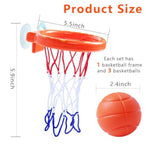 Bathtub Fun Basketball Hoop Balls Set Bathroom Shooting Game Toy For Toddler Kids Children Baby Bath Tub