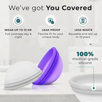 Reusable Menstrual Disc - Set of 2 Soft, Flexible Menstrual Discs for Women - Medical-Grade Silicone Period Cups for Leak-Free, Comfortable Protection - Eco-Friendly, Sustainable (2 Small)