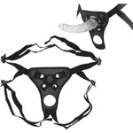 Strap On Adjustable Dildo Harness Adult Sex Toys For Women Men, Adult Strapon Dildo Accessories Sex Harness With 2 Size O-Rings For Lesbian Gay Couples Vaginal Anal Play, Black