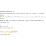 Sex/Adult Toys Sam Dual Density Vibrating Dildo- 100% Utra-Premium Silicone Harness & Suction Cup Compatible Realistic, G-Spot & P-Spot Stimulation For Anal, Vaginal, Men, Women, Lgbtq - Cream
