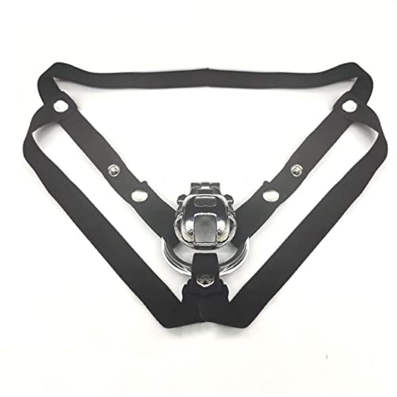 Chastity Belt Male Three-Way Auxiliary Belts Device Accessory Strap Cage Testicle Ring Bondage Restraints Sex Furniture Toys For Men (Three-Way Belt)