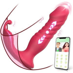 Thrusting Wearable Vibrator Sex Toys - Adult Toys For Women G Spot Vibrator With 10 Thrusting Dildo & 10 Vibrating Modes, App Control Sex Toy Panty Clitoral Vibrators For Female Pleasure