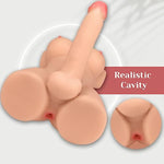Realistic Shemale Sex Doll Torso (11.5 Lb) With 7 Inch Realistic Dildo – Mini Size Bbw Sex Doll For Adults, Ideal For Men, Women, And Couples, Lifelike Anal Pleasure Trans Sex Doll (Small_1)
