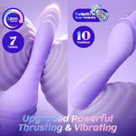 Thrusting Vibrator Adult Sex Toys For Women - 5In1 Sex Machine With Heating & 10 Thrusting Vibrating Modes, App Control & Detachable Suction Base, G Spot Anal Dildo For Couples Female Men Pleasure